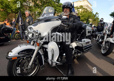 Praga, Repubblica Ceca. 05 Sep, 2015. Incontro degli appassionati di moto Harley-Davidson, Praga Harley Days, ha avuto luogo a Praga, Repubblica Ceca, 5 settembre 2015. © Katerina Sulova/CTK foto/Alamy Live News Foto Stock