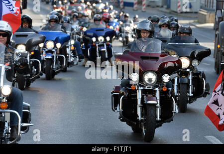 Praga, Repubblica Ceca. 05 Sep, 2015. Incontro degli appassionati di moto Harley-Davidson, Praga Harley Days, ha avuto luogo a Praga, Repubblica Ceca, 5 settembre 2015. © Katerina Sulova/CTK foto/Alamy Live News Foto Stock