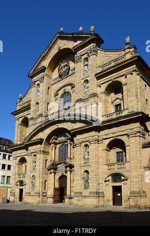 Bamberg (tedesco pronuncia: [ˈbambɛɐ̯k]) è una città in Baviera, Germania, situato in alta Franconia sul fiume Regnitz vicino alla sua confluenza con il fiume principale. Foto Stock