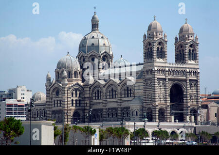 Cattedrale di Marsiglia - Cathédrale Sainte Marie Majeure de Marseille - o la Cattedrale di Santa Maria Maggiore Marsiglia Francia Foto Stock