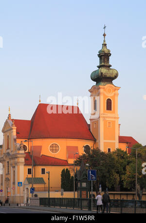 Ungheria Győr chiesa carmelitana Gyor monumento religioso Foto Stock