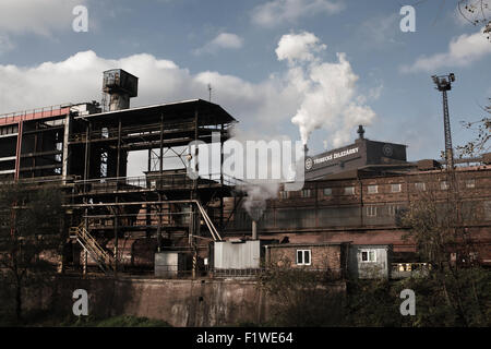 Acciaieria "TRINECKE ZELEZARNY', Trinec, Repubblica Ceca Foto Stock