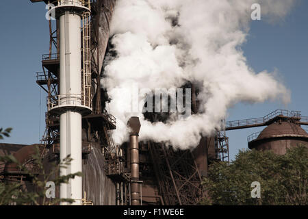 Acciaieria "TRINECKE ZELEZARNY', Trinec, Repubblica Ceca Foto Stock