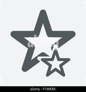 Icona a forma di stella, vettore Illustrazione Vettoriale