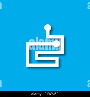 icona del labirinto Illustrazione Vettoriale