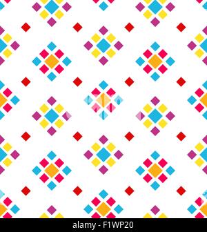 Seamless Texture geometrica con colorati Rhombus, periodici in background Illustrazione Vettoriale