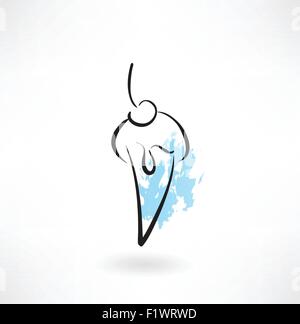 icona del gelato Illustrazione Vettoriale