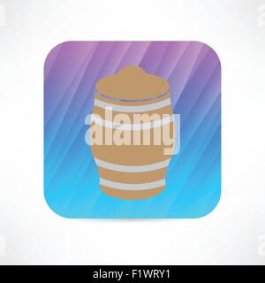 icona di barile Illustrazione Vettoriale