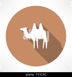 Appartamento Cammello stile moderno illustrazione vettoriale Illustrazione Vettoriale