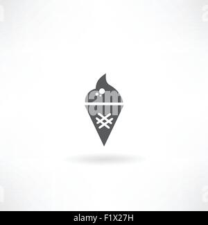 Icona del gelato Illustrazione Vettoriale