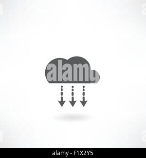 icona della nube Illustrazione Vettoriale