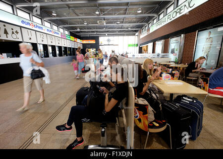 Praha Florenc stazione autobus di Praga, Repubblica Ceca Foto Stock