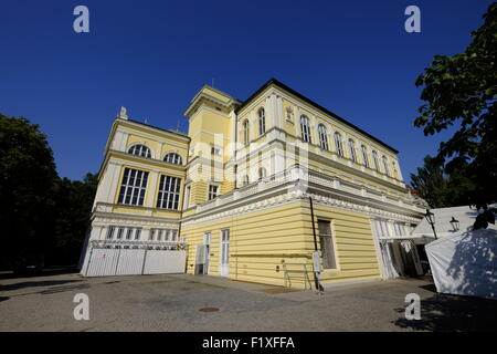 Palazzo Žofín sull'isola slava, Praga, Repubblica Ceca, Europa Foto Stock