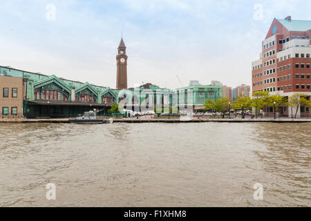 La Erie Lackawanna rampa e Ferry Terminal Hoboken New Jersey Foto Stock