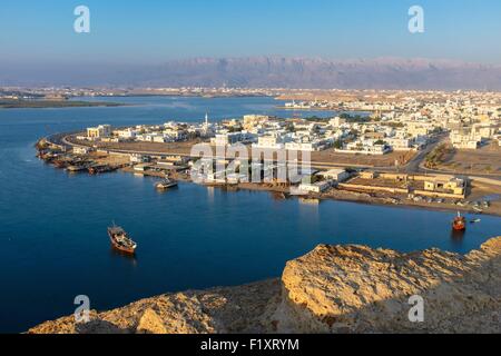 Il sultanato di Oman, gouvernorate di cenere Sharqiyah, il porto di Sur Foto Stock