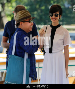 Venezia, Italia. 08 Sep, 2015. Paz Vega avvistamenti presso Hotel Excelsior durante la 72a Mostra del Cinema di Venezia il 08 settembre, 2015 a Venezia Credit: Andrea Spinelli/Alamy Live News Foto Stock