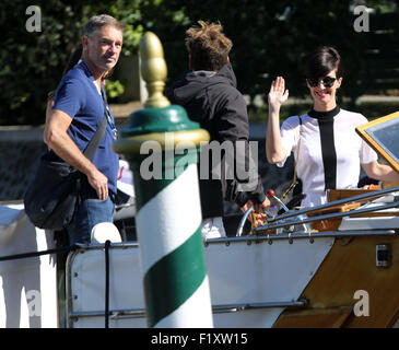 Venezia, Italia. 08 Sep, 2015. Paz Vega avvistamenti presso Hotel Excelsior durante la 72a Mostra del Cinema di Venezia il 08 settembre, 2015 a Venezia Credit: Andrea Spinelli/Alamy Live News Foto Stock