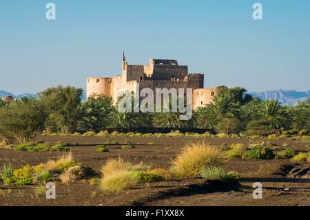 Oman, Ad-Dakhiliyah, il Forte Jabrin Foto Stock