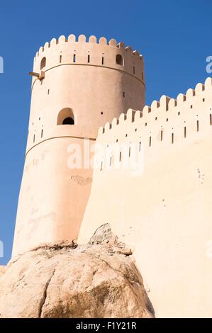 Il sultanato di Oman, gouvernorate di Al-Batina, Nakhal, il fort di Al Husn Heem Foto Stock