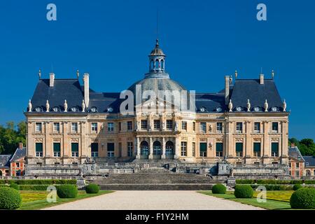 Francia, Seine et Marne, Maincy, Chateau de Vaux le Vicomte Foto Stock