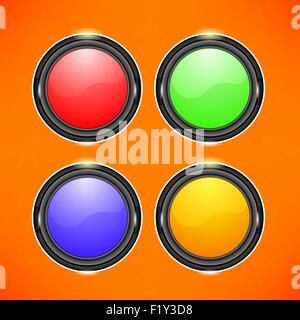 Pulsanti colorati Illustrazione Vettoriale