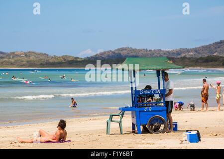 Costa Rica, provincia di Guanacaste, Nicoya peninsula, Spiaggia Tamarindo Foto Stock