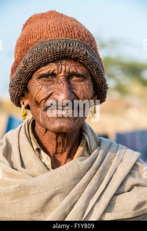 India Rajasthan, Jaisalmer, gipsy village Foto Stock