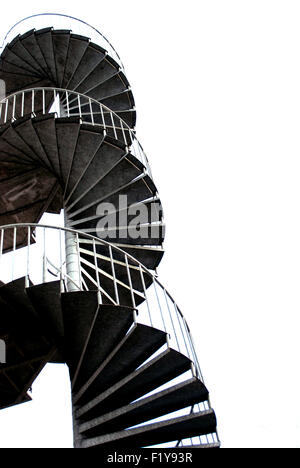 Scala a chiocciola / fire escape Foto Stock