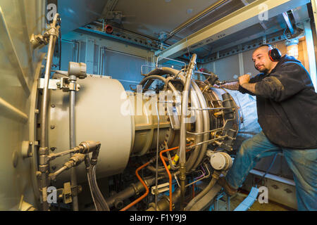 Generatore,Alaska,Power Plant,Prudhoe Bay Foto Stock