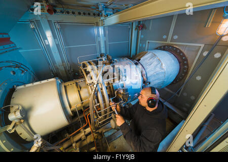 Generatore,Alaska,Power Plant,Prudhoe Bay Foto Stock