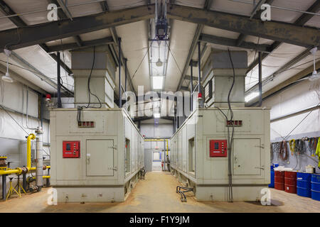 Generatore,Alaska,Power Plant,Prudhoe Bay Foto Stock