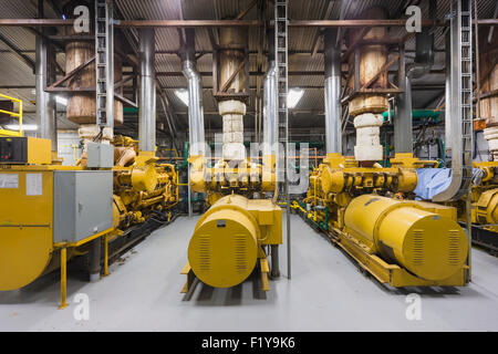 Generatore,Alaska,Power Plant,Prudhoe Bay Foto Stock