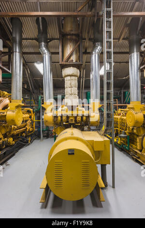 Generatore,Alaska,Power Plant,Prudhoe Bay Foto Stock