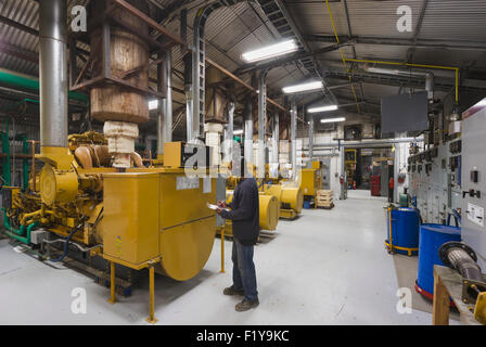 Generatore,Alaska,Power Plant,Prudhoe Bay Foto Stock