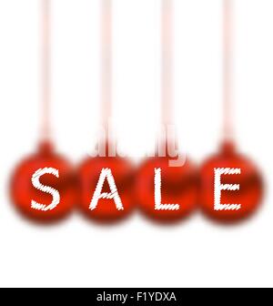 Palle di Natale con scritte vendita Illustrazione Vettoriale