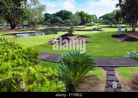 Liliuokalani Parco e Giardini in Hilo, Hawaii Foto Stock