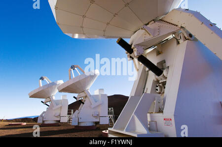 L'Array submillimetrico (SMA) a Mauna Kea Osservatorio sul Mauna Kea, Hawaii Foto Stock