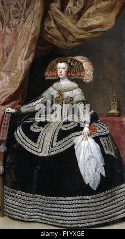 Diego Velázquez - Mariana dell'Austria, della regina di Spagna Foto Stock