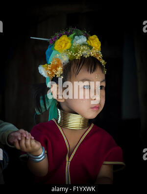 Padaung figlia Foto Stock