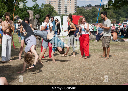 Capoeira ballerine brasiliane Lambeth Paese mostrano Foto Stock