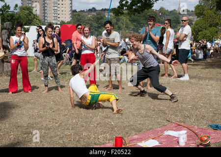 Capoeira ballerine brasiliane Lambeth Paese mostrano Foto Stock
