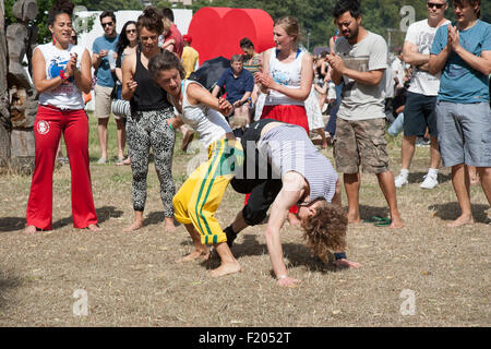 Capoeira ballerine brasiliane Lambeth Paese mostrano Foto Stock