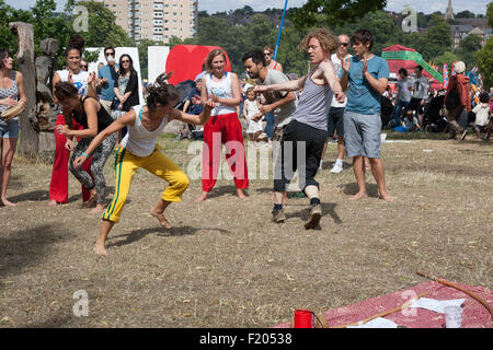 Capoeira ballerine brasiliane Lambeth Paese mostrano Foto Stock