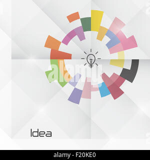Creative Circle abstract logo design modello. Aziendale Corporate technology creative logotipo simbolo. Foto Stock