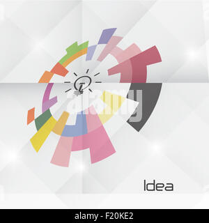 Creative Circle abstract logo design modello. Aziendale Corporate technology creative logotipo simbolo. Foto Stock