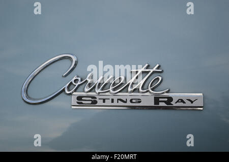 Il simbolo su un 1964 Corvette Sting Ray. Foto Stock