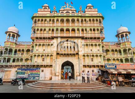 India Rajasthan, regione di Shekhawati, Jhunjhunu, il tempio indù di Rani Sati Mandir Foto Stock