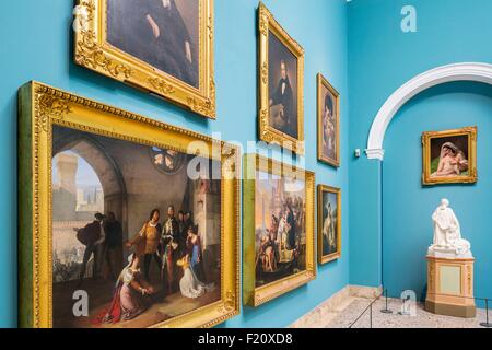 L'Italia, Lombardia, Milano, Palazzo barocco Brera la Pinacoteca di Brera e il museo di arte antica e moderna inaugurato nel 1809, dipinti romantico Foto Stock