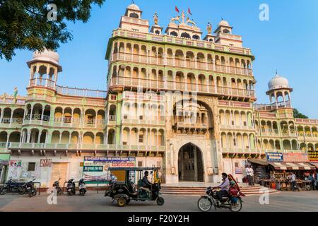 India Rajasthan, regione di Shekhawati, Jhunjhunu, il tempio indù di Rani Sati Mandir Foto Stock