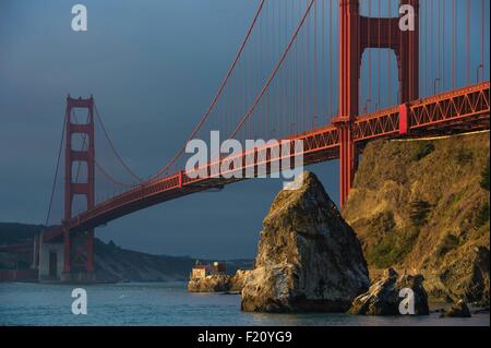Gli Stati Uniti, California, San Francisco Golden Gate Bridge Foto Stock